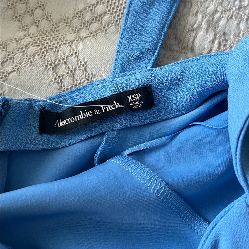 NWT Abercrombie & Fitch Strapless Blue Dress - Picture 5 of 6